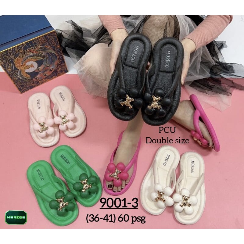 Sandal Jepit Jelly Wanita Sandal Model Bunga Import Morego PCU