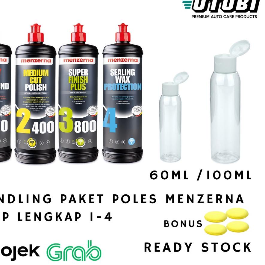 Bundling Paket Poles Menzerna Repack 4 Step 1000 2400 3800 Sealing Wax