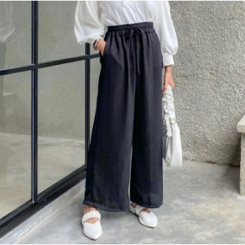 Kulot Crinkle Airflow Celana Daily Muat 40-80 Kg/ Kulot Wanita/ By PGM BISA COD