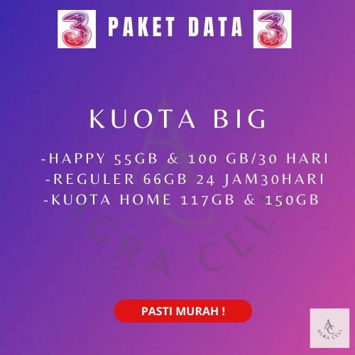 KUOTA TRI TERMURAH (KUOTA BIG) 