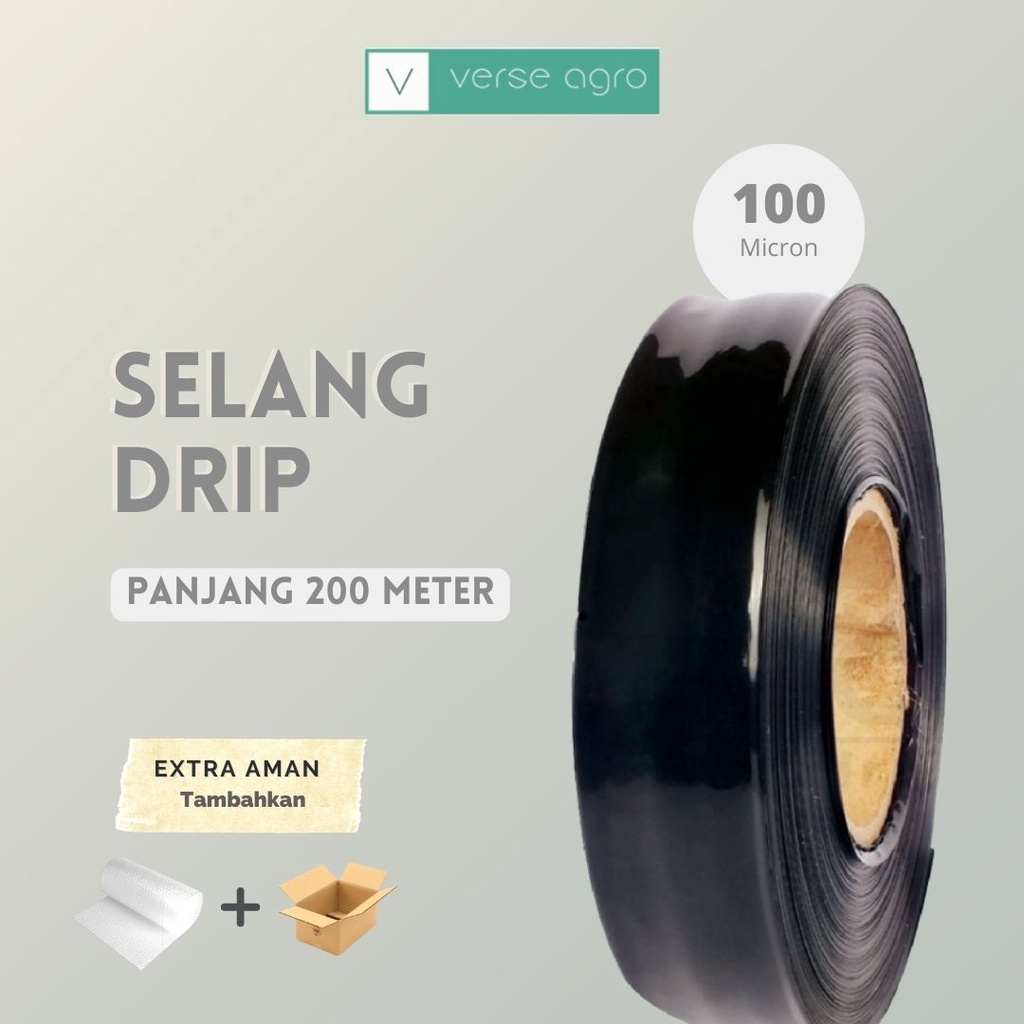 Jual SELANG DRIP IRIGASI 3/4 INCH 200 METER TEBAL 100 MIKRON | Shopee ...