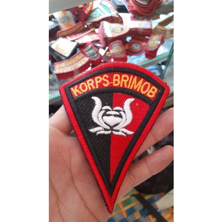 ATRIBUT KORPS BRIMOB POLRI / TIMBUL 3D