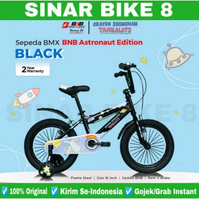 Sepeda Anak Laki Ukuran 16 Inch BMX BNB ASTRONAUT EDITION