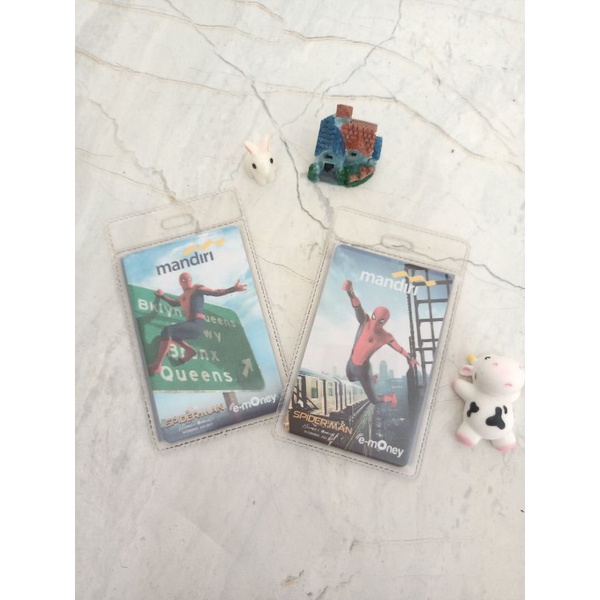 Original 1 kartu e-money mandiri spiderman limited edition