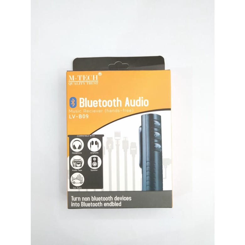 M-TECH Bluetooth Audio Receiver + Jack Audio 3.5