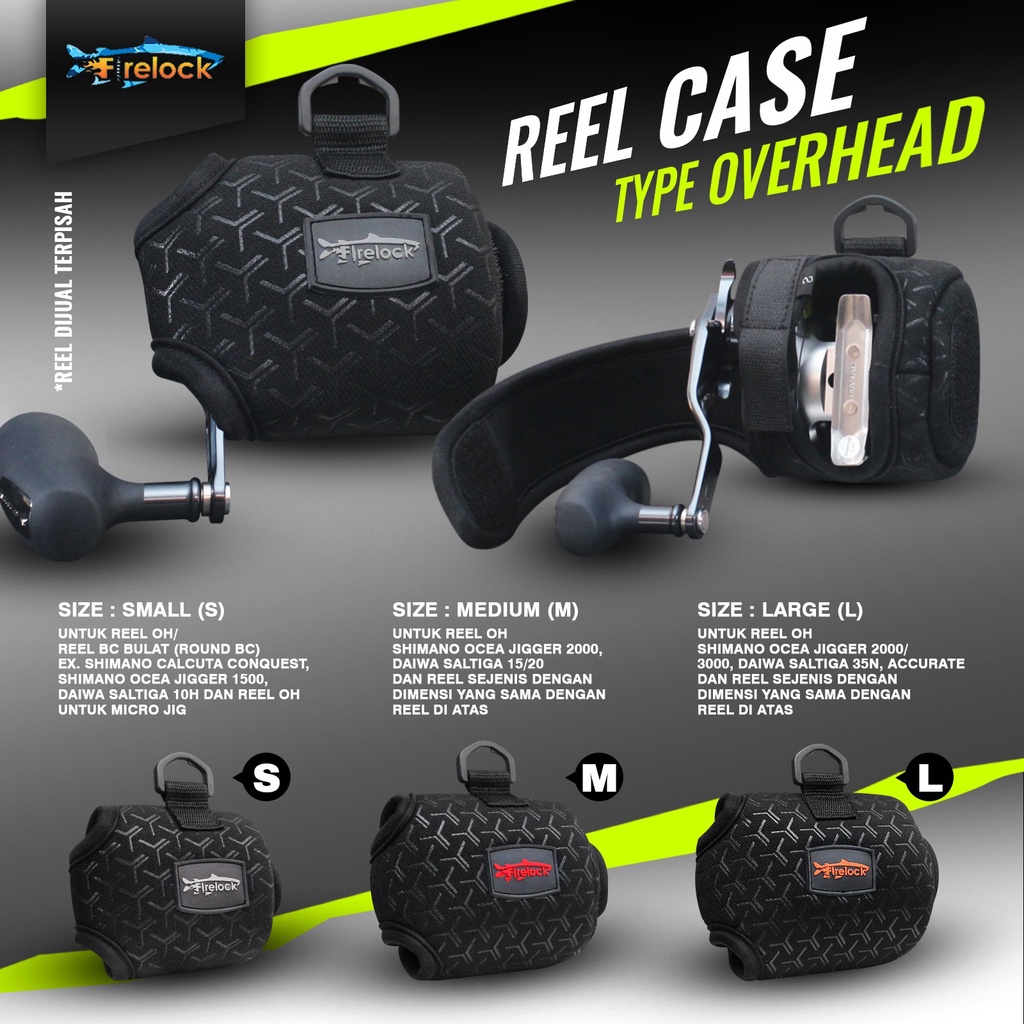 REEL CASE OH OVERHEAD - TEMPAT REEL - SARUNG REEL FIRELOCK TYPE OH
