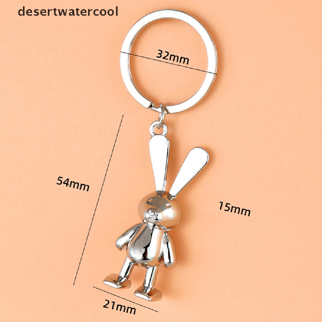 Deid Fashion Novel Desain Bunny Car Keychain Bag Charm Aksesoris Gantungan Kunci Mobil Martijn