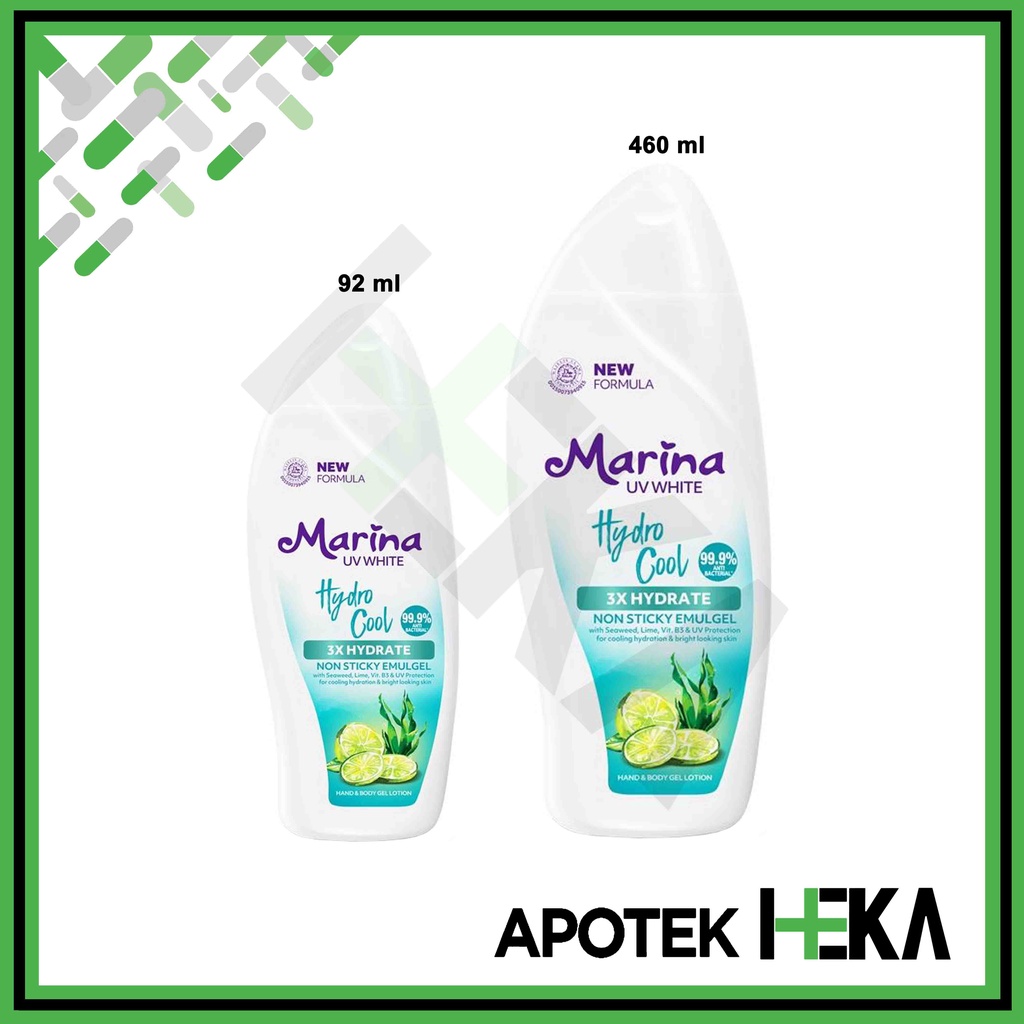 Marina UV White Gel Hydra Bright - Non Sticky Emulgel 460 ml (SEMARANG)