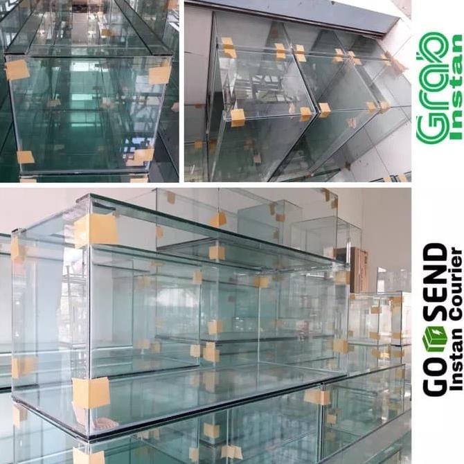 Aquarium kaca 100x40x40 murmer polos