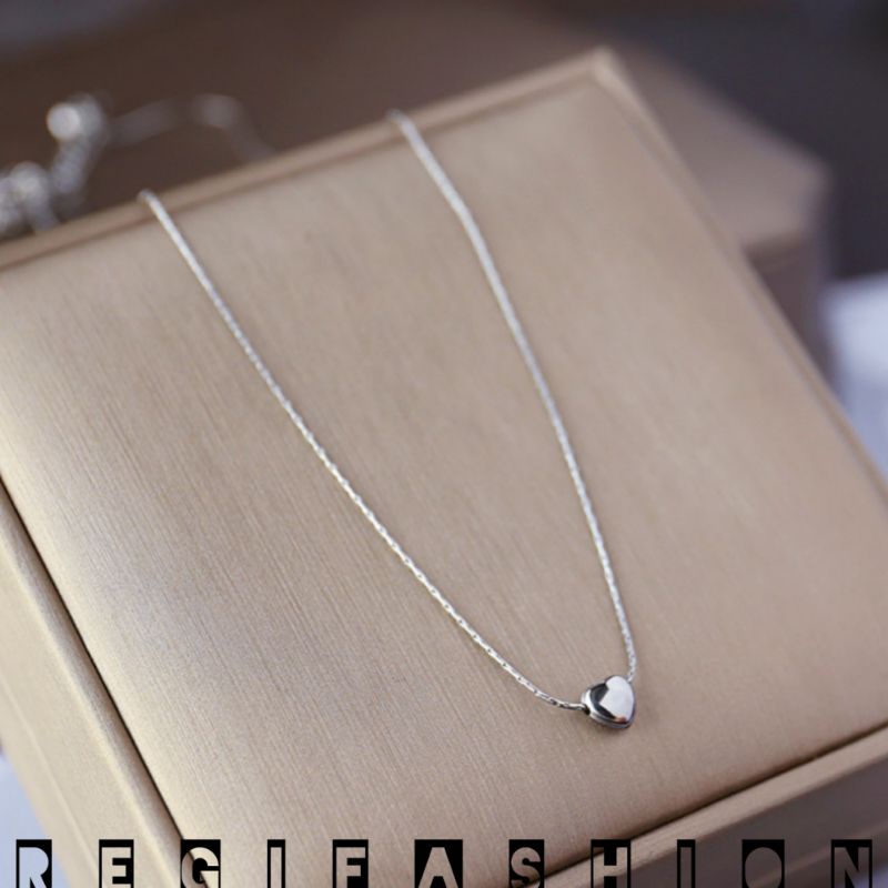 { Bayar Ditempat } Kalung Titanium Wanita Liontin Love Kecil Cantik Kalung Titanium Asli Anti Karat Tidak Luntur