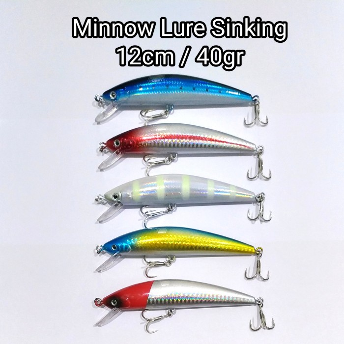 DISKON Umpan Pancing Minnow Lure Minow 12cm / 40gr MURAH