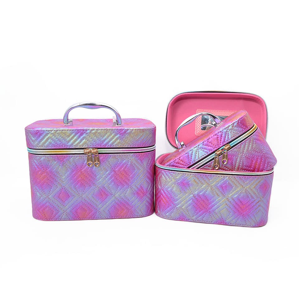 TERLARIS COD!!! Beauty Cosmetic Case / Box Kosmetik Kosmetic Make Up Import Motif diamond 91051