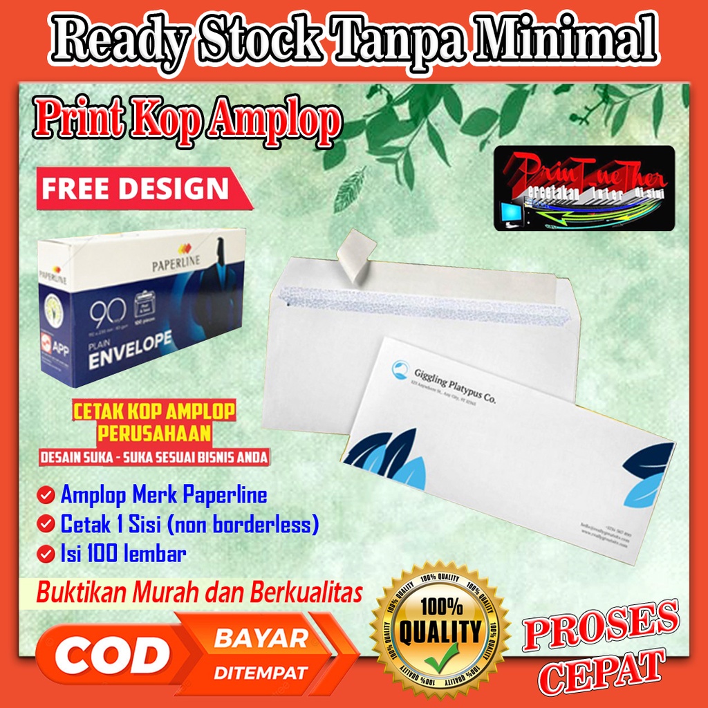 

Amplop Surat Full Warna Minimal 100 Lbr