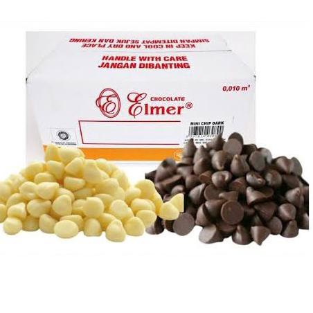 ULI159 Choco chips Elmer / Chocochips Dark &amp; White Repack 250gr ##