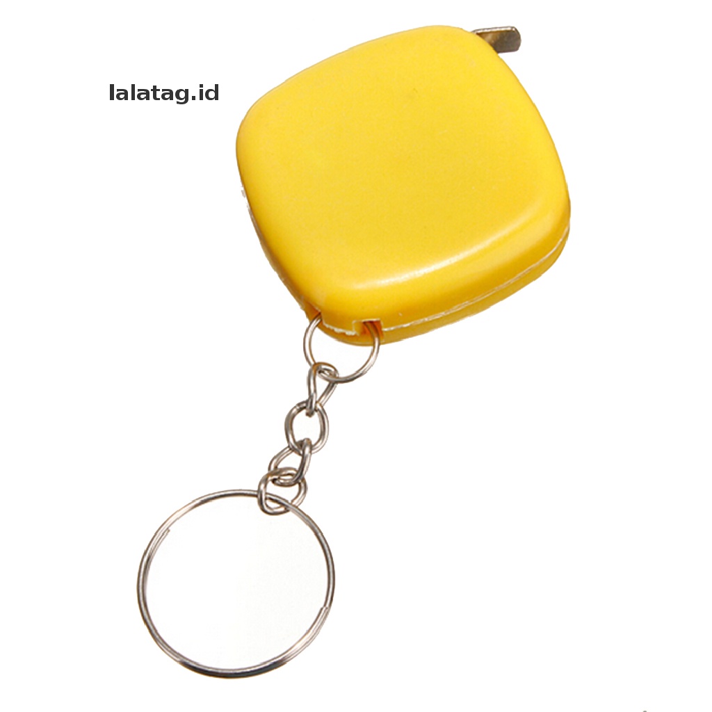 [lalatag] Style New Mini Keychain Gantungan Kunci Mudah Ditarik Tape Measure Tarik Penggaris 1M [ID]