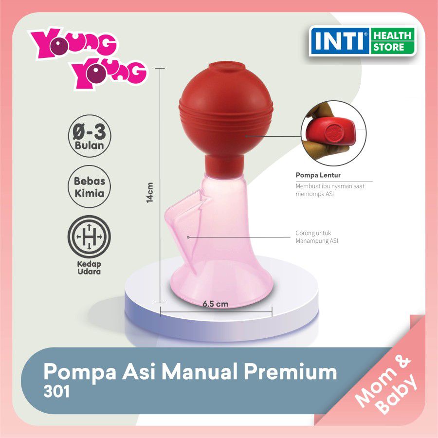 Young Young | Pompa Asi Manual Premium Kedap Udara Breast Pump IL-301