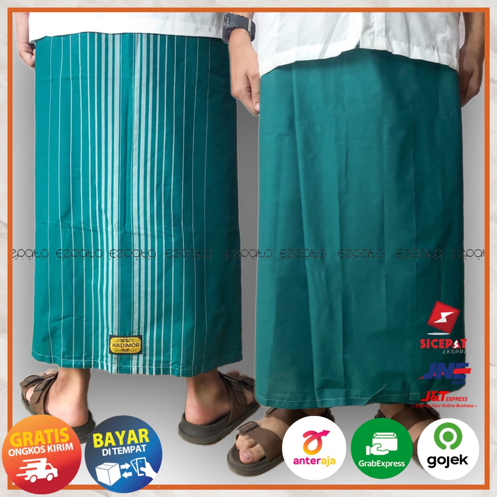 Sarung Tenun Pria Dewasa Wadimor Delhi Polos Warna Tumpal Garis-garis Perlengkapan Sholat Ibadah Ramadhan Idul Fitri Termurah