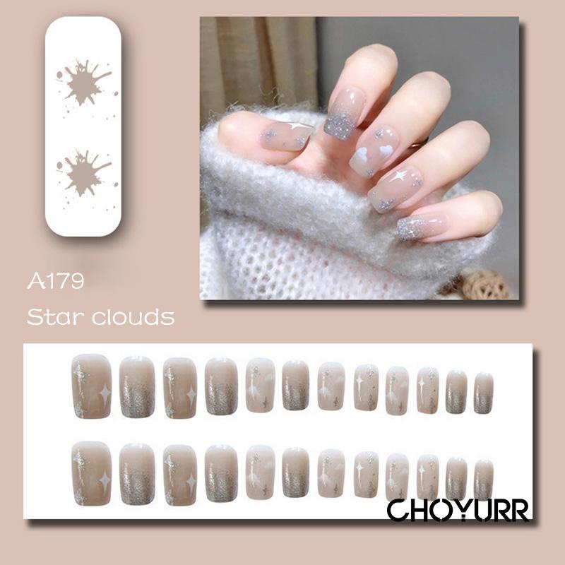 【COD】Patch Kuku Palsu yang Dapat Dilepas Patch Nail Art Bridal Dance Stiker seni kuku-CH