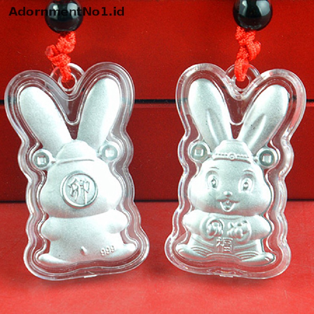 [AdornmentNo1] 2023tahun Kelinci Chinese Commemorative Souvenir Hadiah Shio Kelinci Liontin Mobil Decor Pendant Greeg Gift [ID]