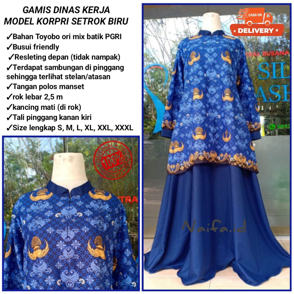 BATIK KORPRI TERBARU. KORPRI BARU. GAMIS KORPRI