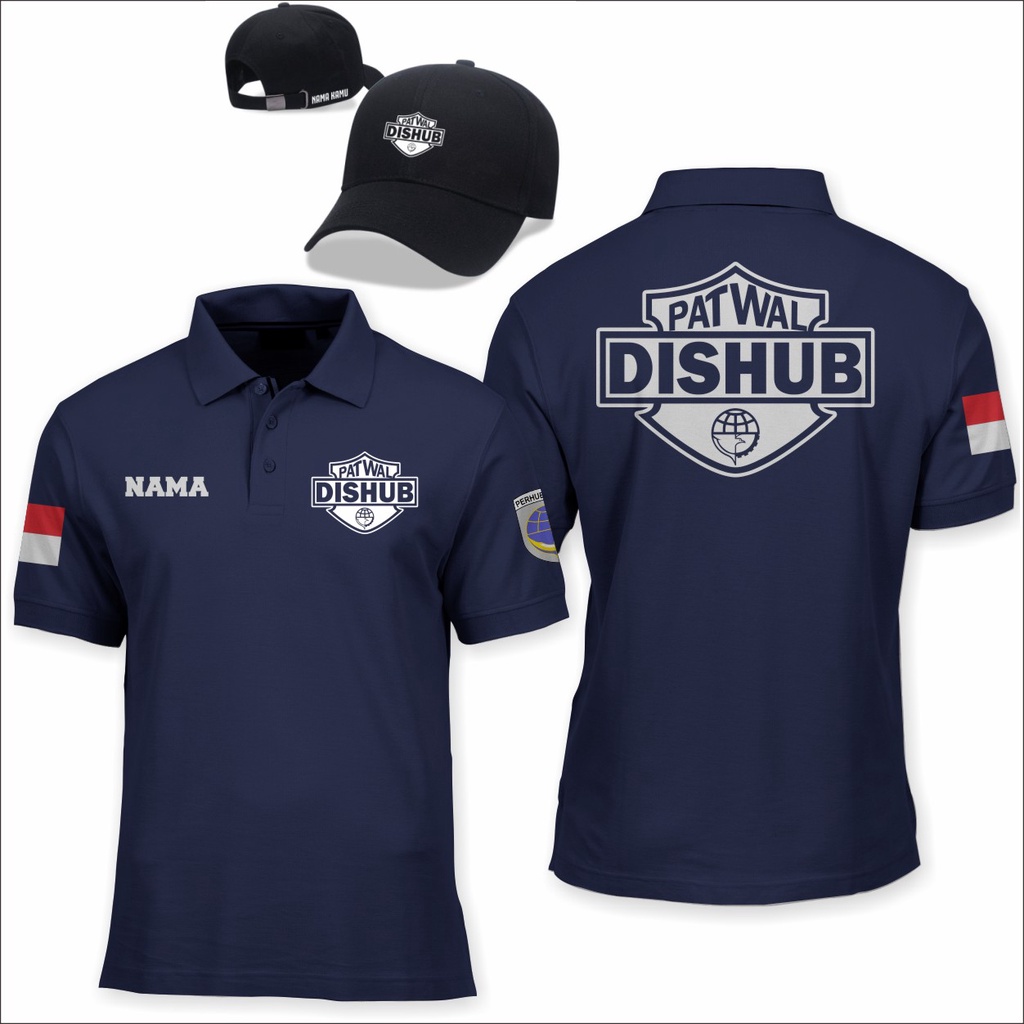 KAOS POLO PATWAL DISHUB GRATIS NAMA DAN MASKER - BAJU KERAH DINAS PERHUBUNGAN - BAJU KERAH PATROLI D