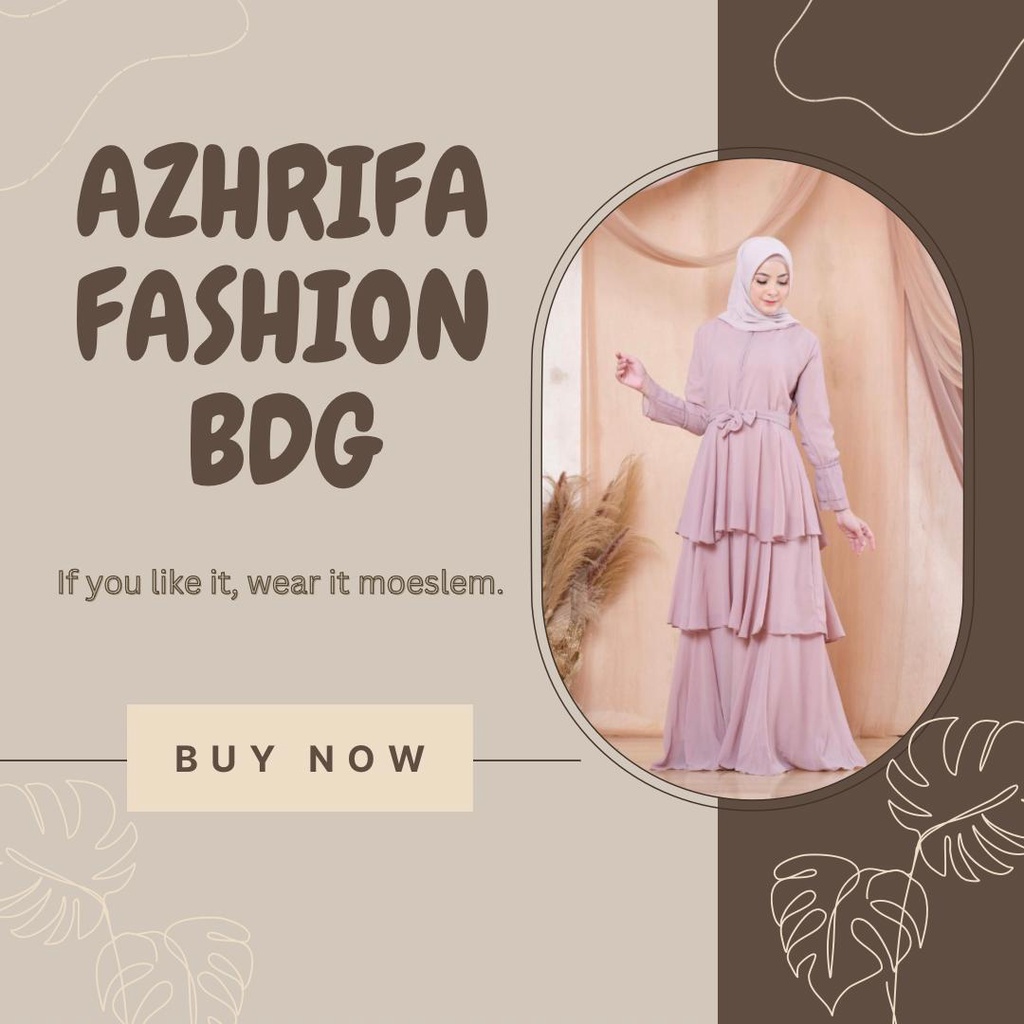 (Promo) Fashion Dress Muslim Wanita Gamis Kenza Long Dress Grosir Populer Muslimah