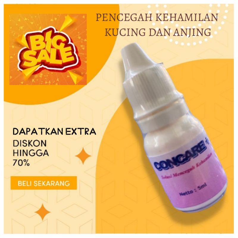 Concare KB kucing pencegah kehamilan anti Libido anabul