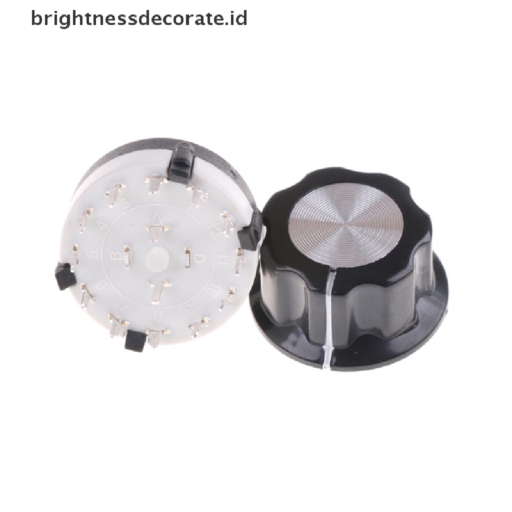 [Birth] 1pcs Saklar Selector Channel Putar RS26 2posisi Tiang6 Dapat Dipilih Dengan Knob [ID]