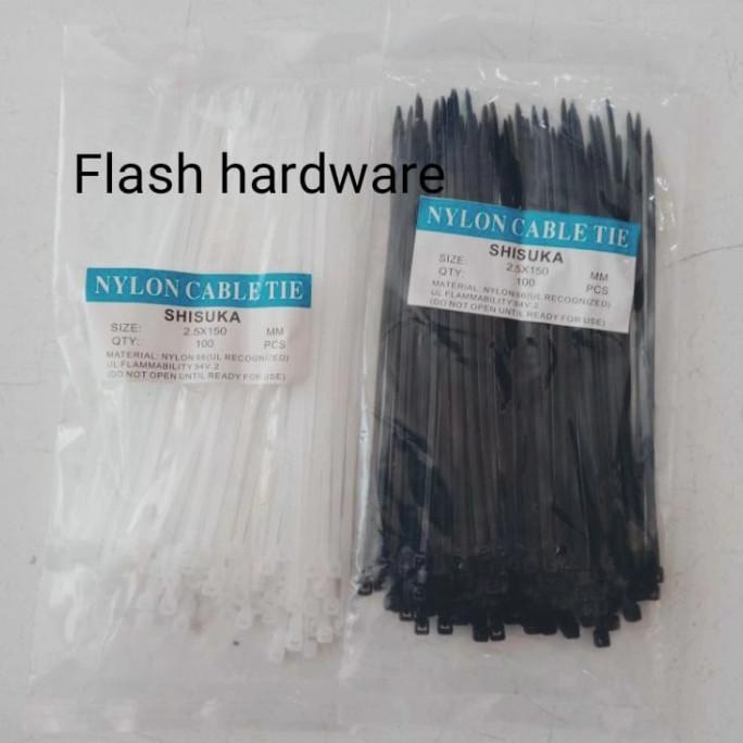 

kabel ties hitam putih uk 15m flashar66 Juara