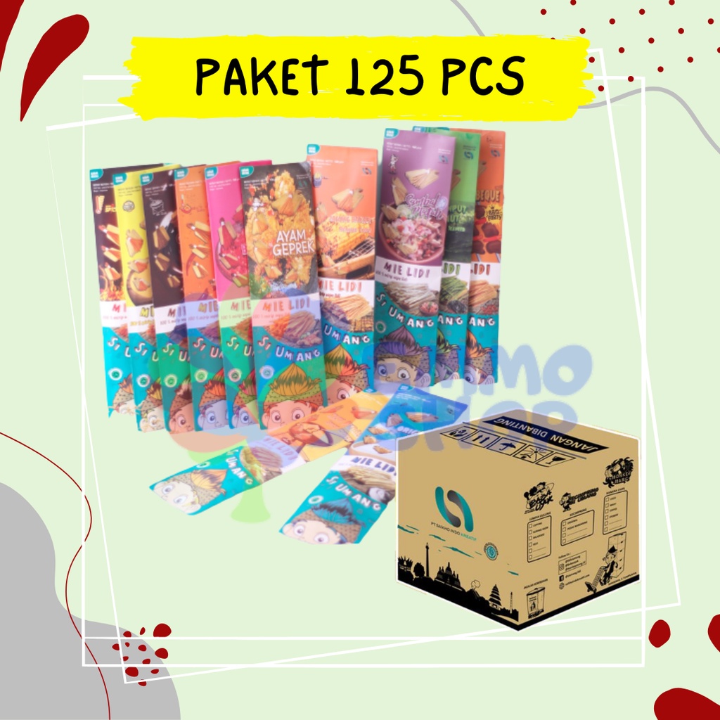 PAKET 125pcs Mie Lidi Si Umang 130gr