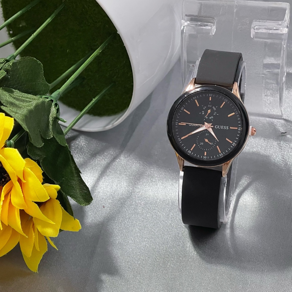 (SS) Jam Tangan Wanita Fashion Analog Strap Rubber GUS-155