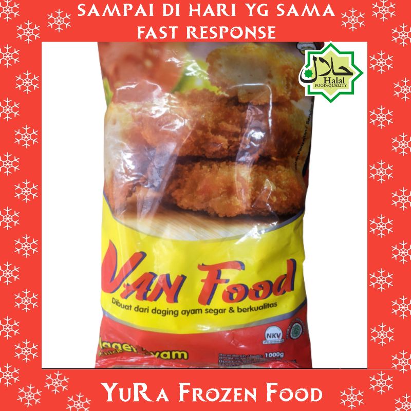 VAN FOOD Chicken Nugget 1 Kg / 500 gr Naget Ayam