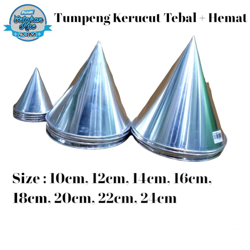 Tumpeng KERUCUT Cetakan Kerucut Nasi Cetakan Nasi Ulang Tahun Cetakan Tumpeng 17 Agustus Tebal 0,35m