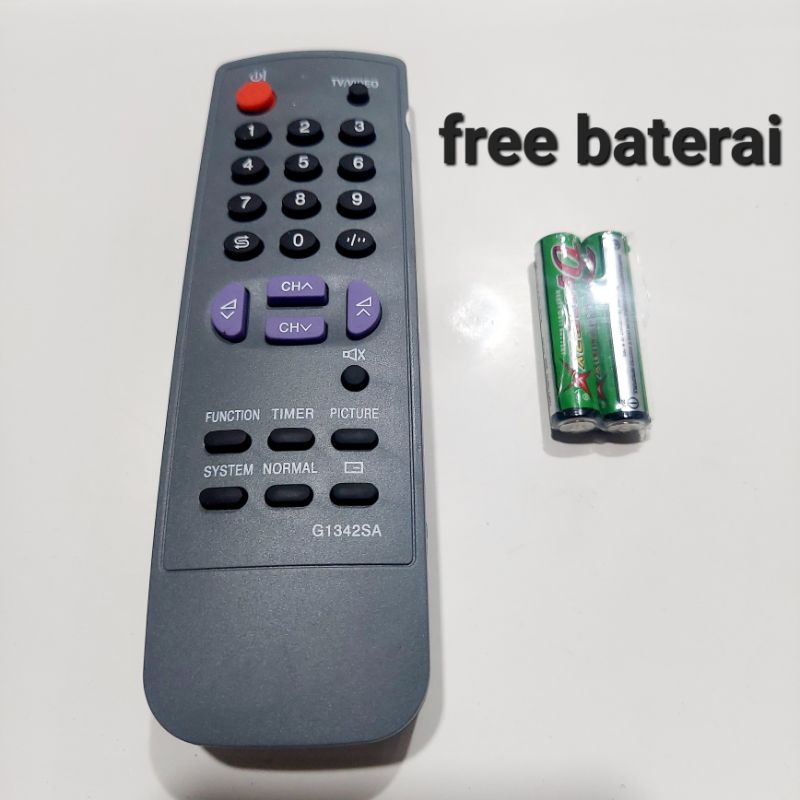 Remote tv tabung sharp free baterai/remot tv tabung sharp