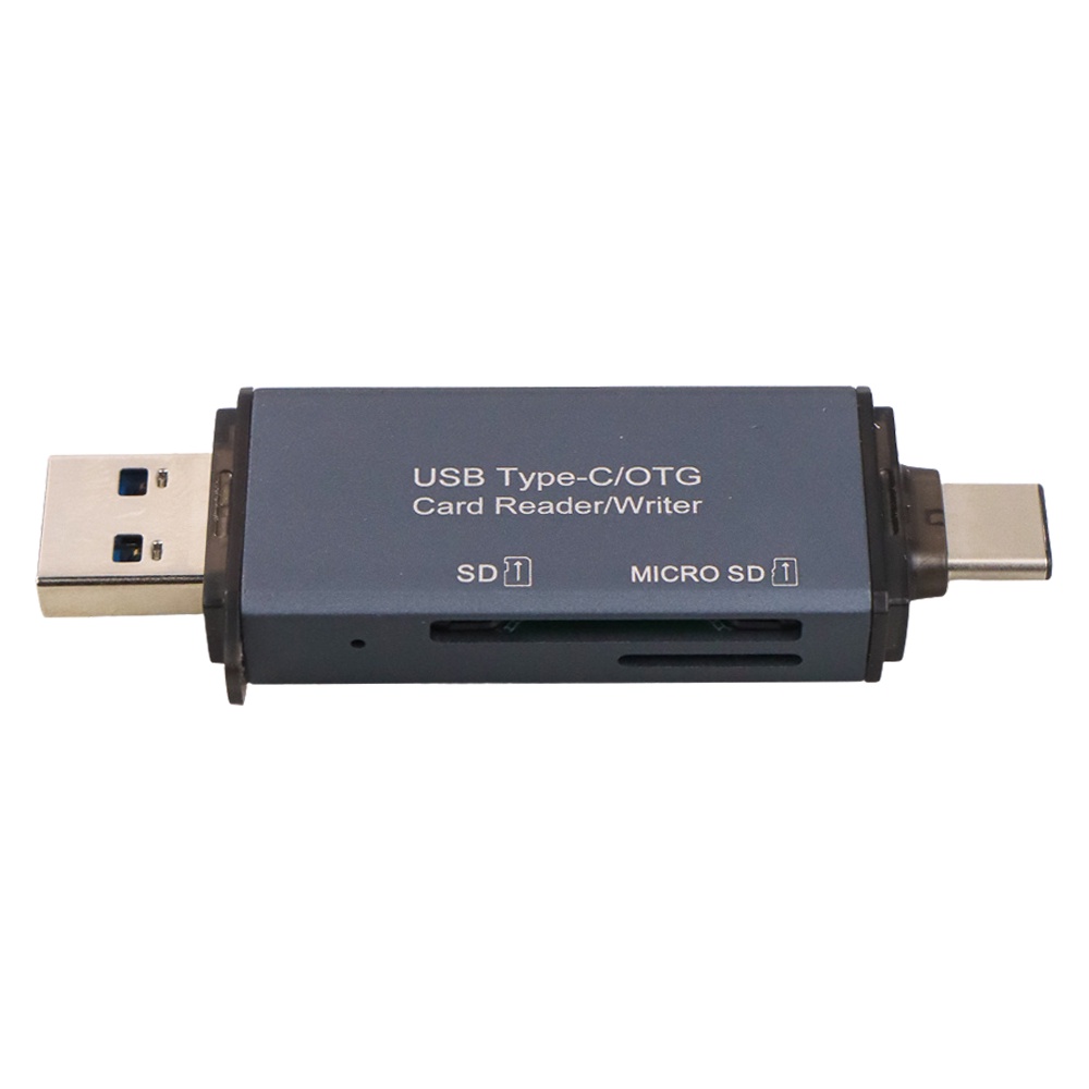 ZXC Card Reader OTG Type C High Speed Multi in One USB 3.0 - YC-360 - Dark Gray