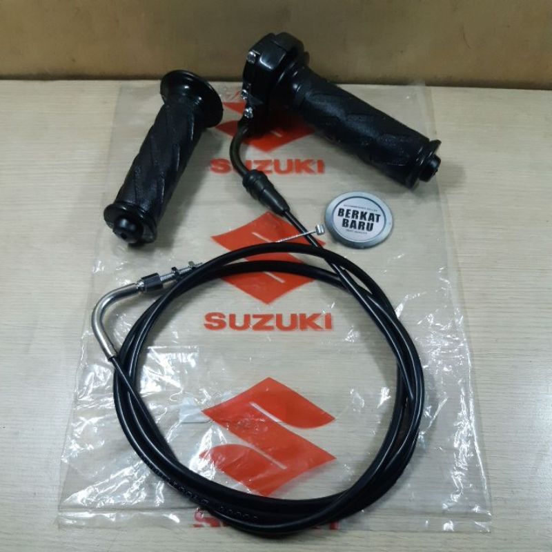 Kabel Tali Holder Slongsong Pipa Gas Handgrip SET Suzuki Spin