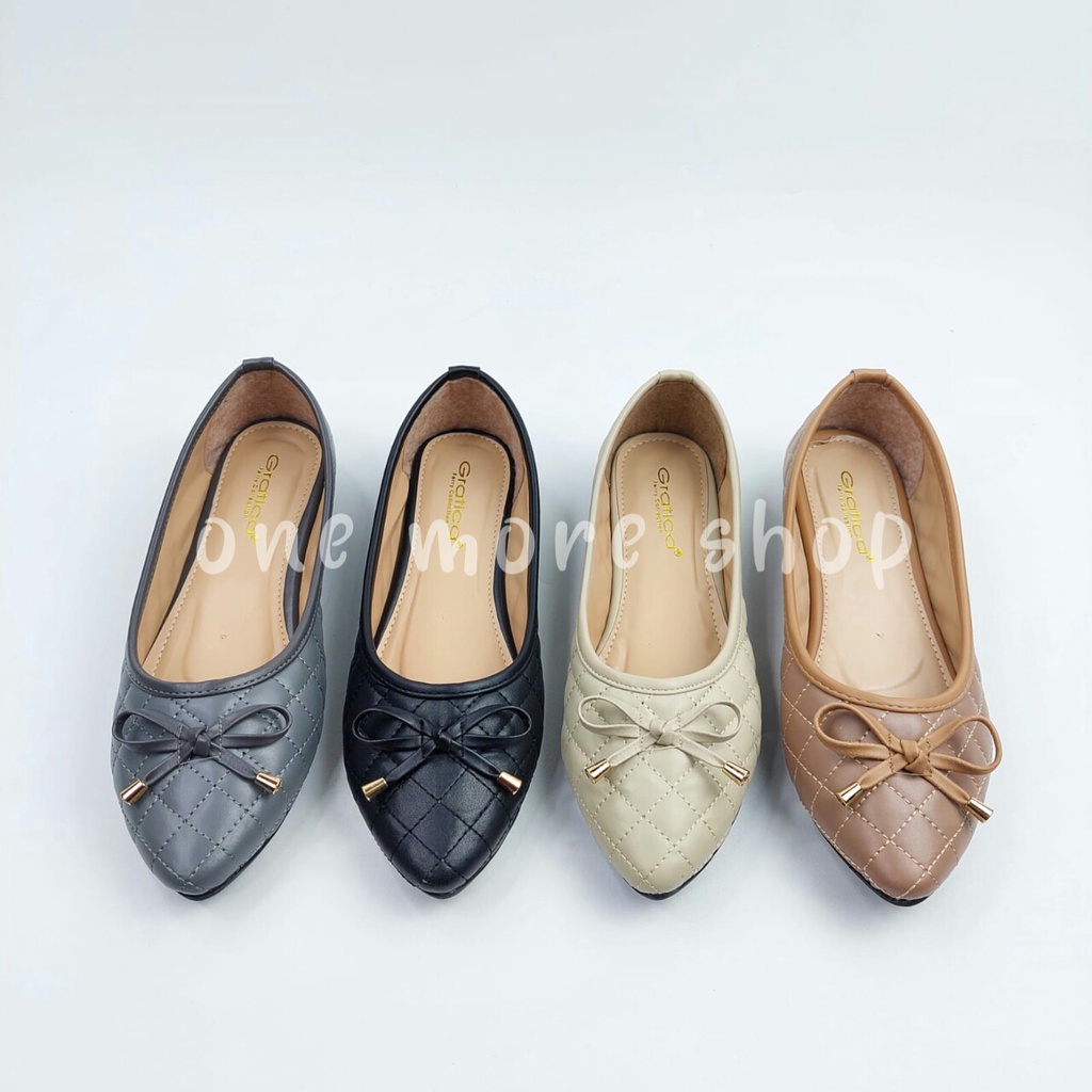 big sale 11-11 Sepatu Wanita Flat shoes Lancip pita gratica al047