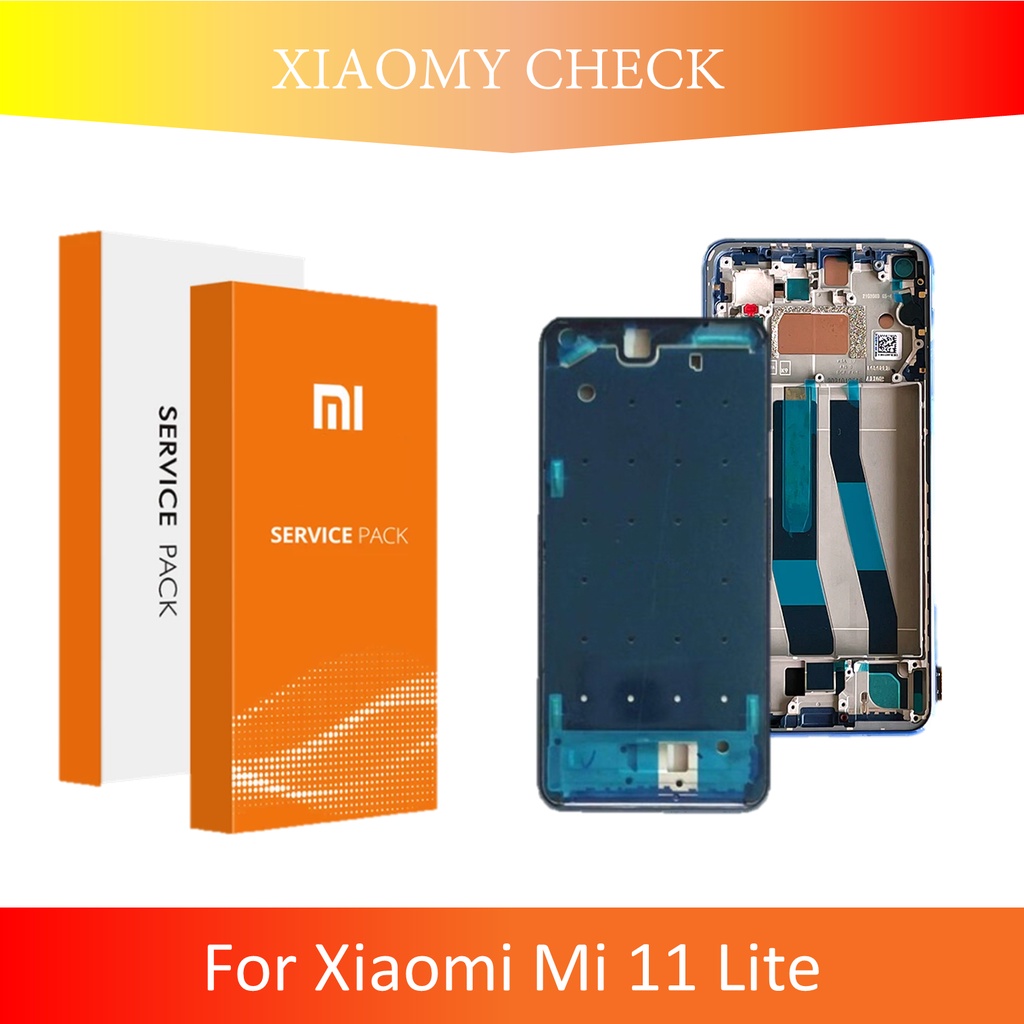 [ CHECK.ID ] FRAME BEZEL RANGKA TULANG LCD XIAOMI MI 11 LITE