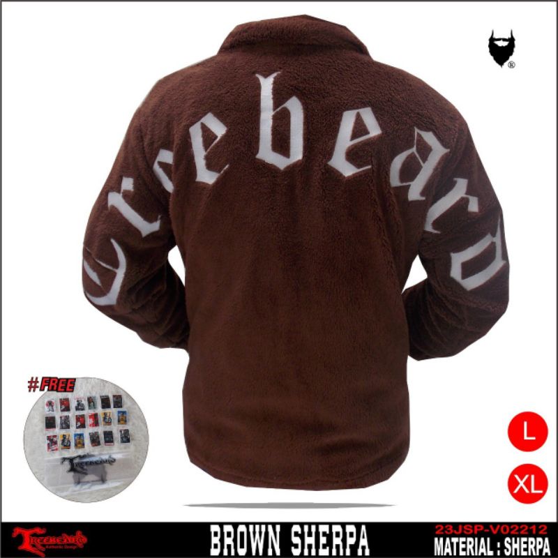 SHERPA JAKET BERBULU TREEBEARD REMAJA DEWASA JAKET HANGAT RESLETING