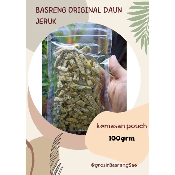 

grosir basreng viral original daun jeruk kemasan pouch 100gr