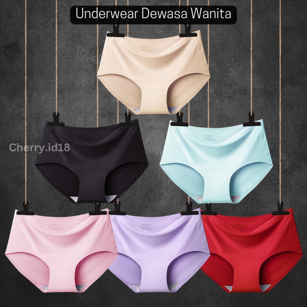 Cherry COD Underwear Silk Wanita Import / Celana Dalam Wanita / Celana Dalam Wanita Import BCW05