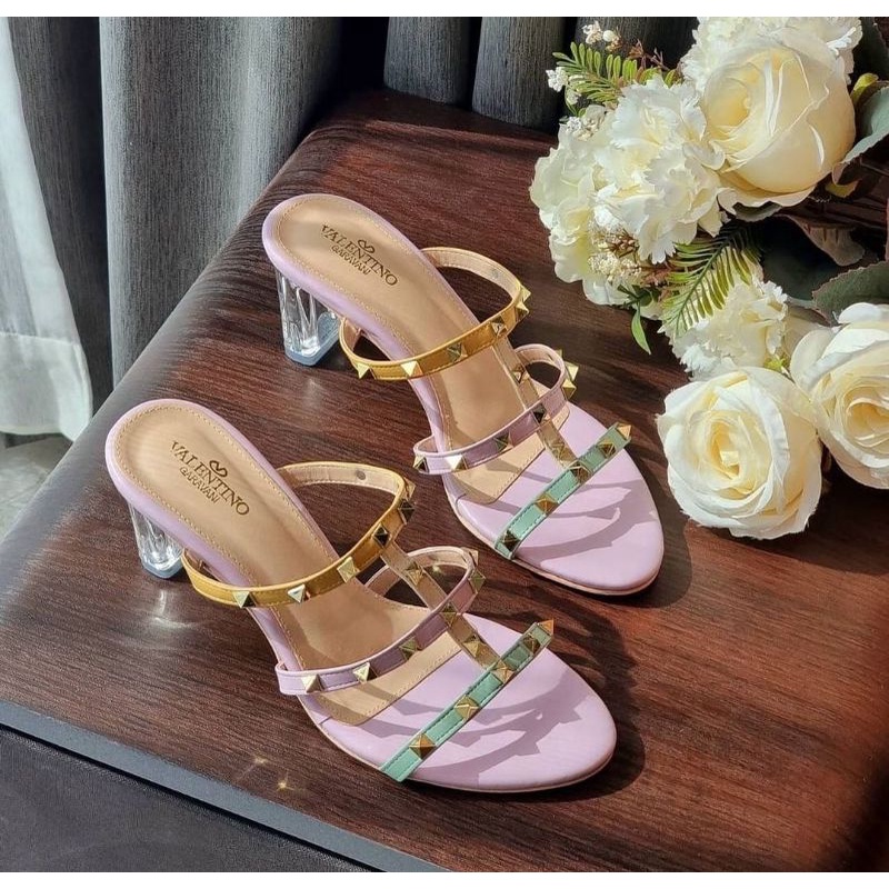 ABBUSHOES Aj 34 sendal hak kaca stut lucia 7cm