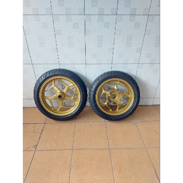 VELG ORIGINAL ALL NEW PCX 160CC ABS REPAINT GOLD