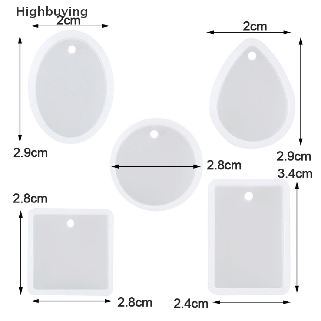 Hbid 115 Pcs DIY UV Epoxy Resin Liontin Perhiasan Kerajinan Sekrup Mata Kuku Silicon Cetakan Set Glory