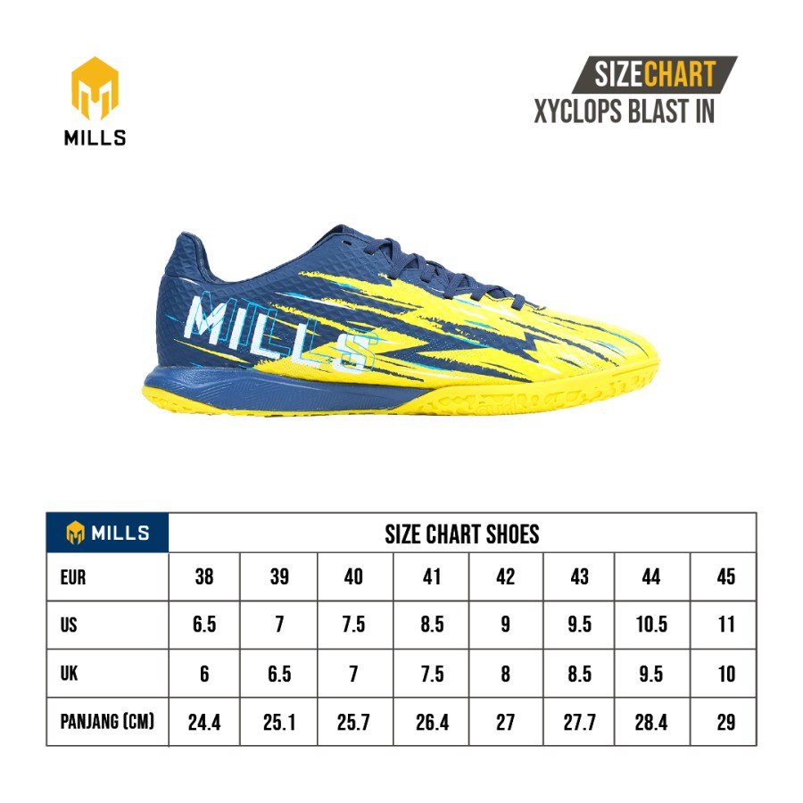 SEPATU FUTSAL MILLS XYCLOPS BLAST IN