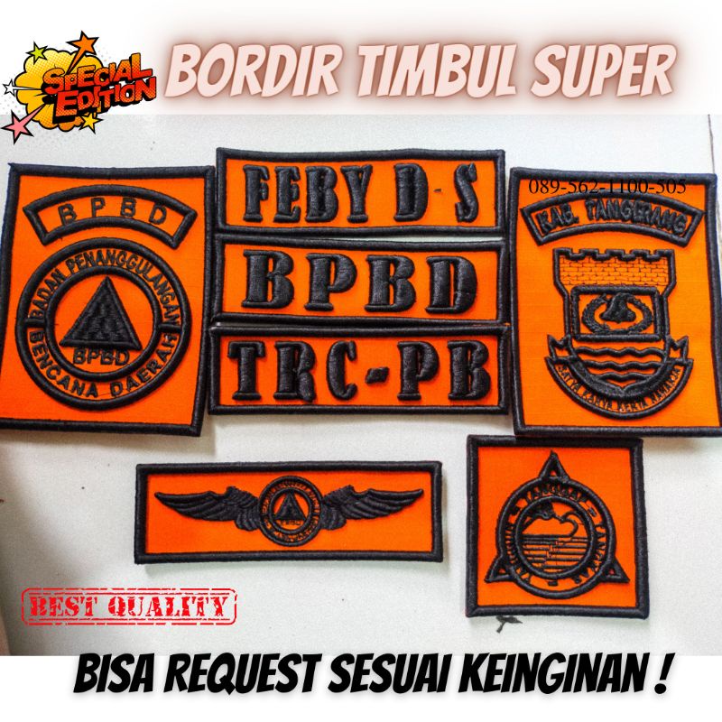 logo bpbd timbul | atribut bpbd timbul murah