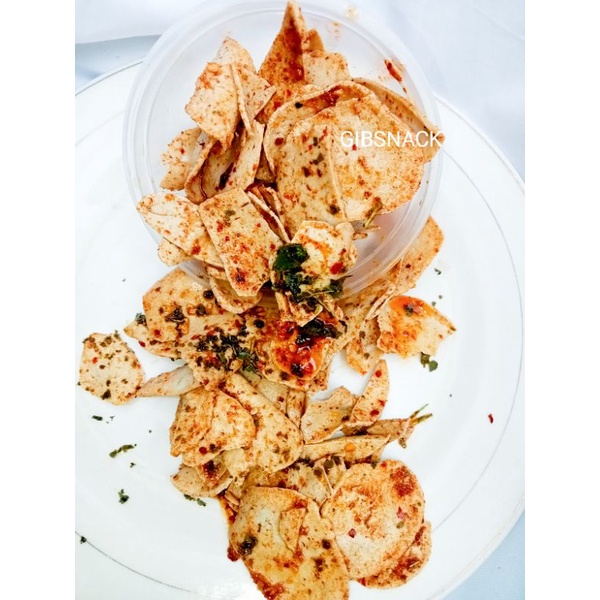 

Kripik basreng extra pedas 100grm