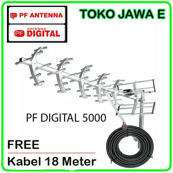 Antena Antena Luar Pf Digital 5000 Jodohnya Tv Led/Lcd/Tabung