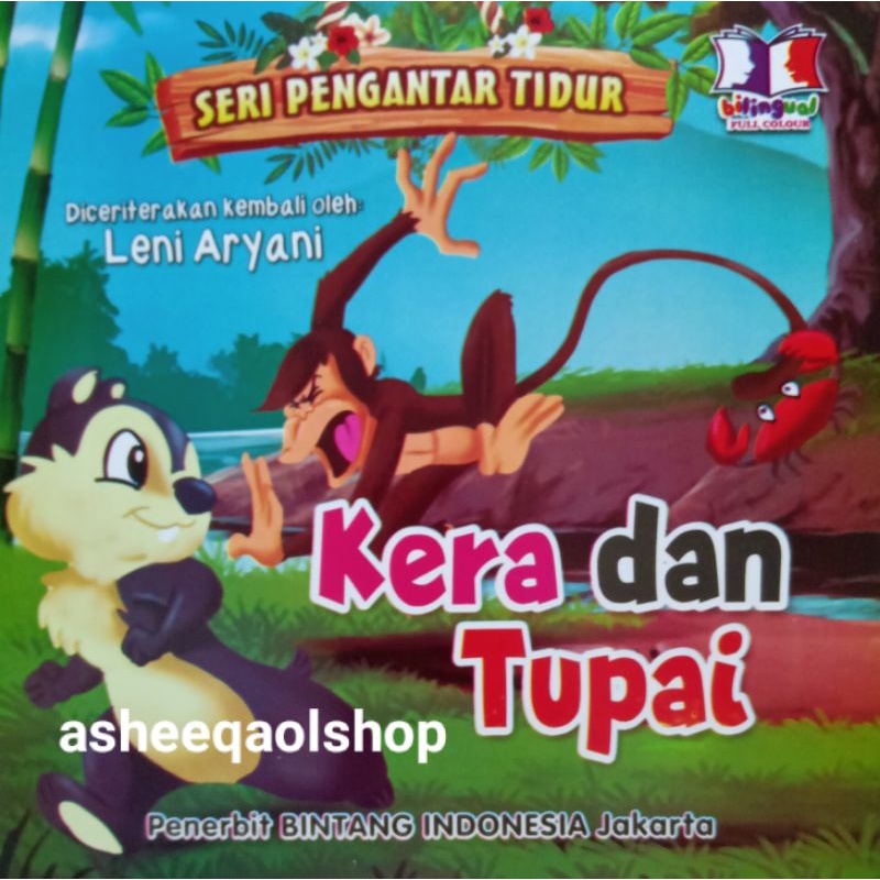 Buku Dongeng Cerita Anak Kera Dan Tupai Seri Pengantar Tidur