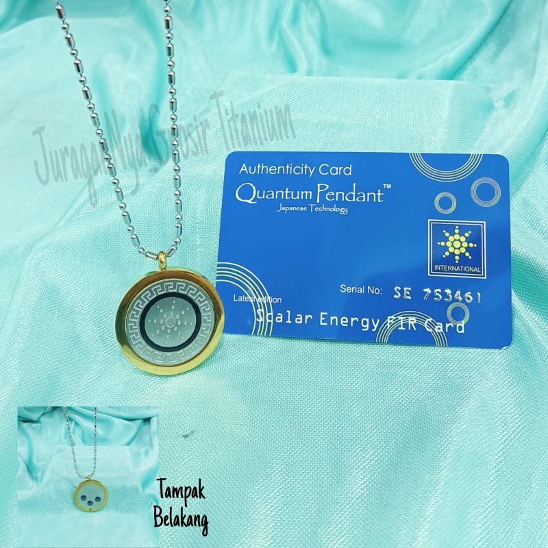 KESEHATAN KALUNG TITANIUM UNISEX ION MAGNETIC ENERGY+SERTIFIKAT ANTI KARAT DAN ANTI LUNTUR